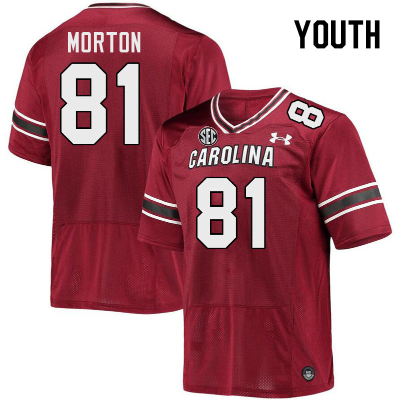Youth #81 Aaron Morton South Carolina Gamecocks 2023 College Football Jerseys Stitched-Garnet
